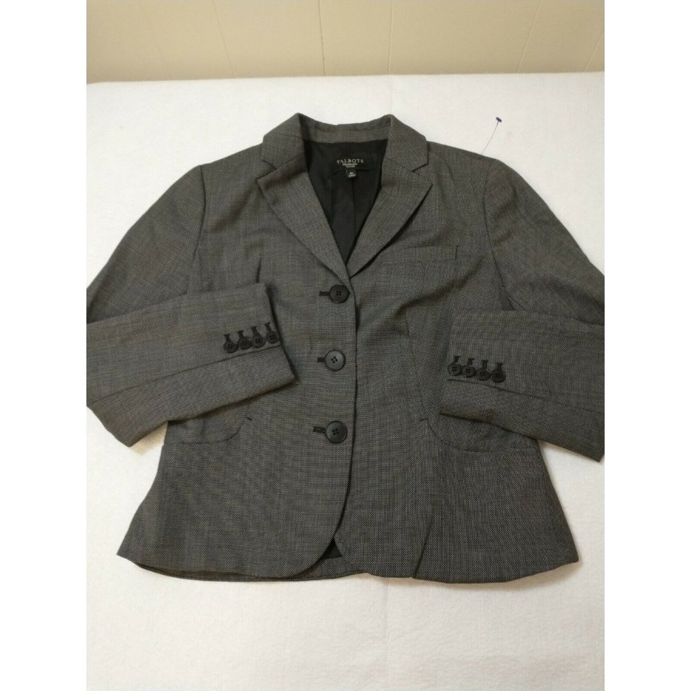 Talbots Petites Women's Blazer Jacket Size 6P Wool